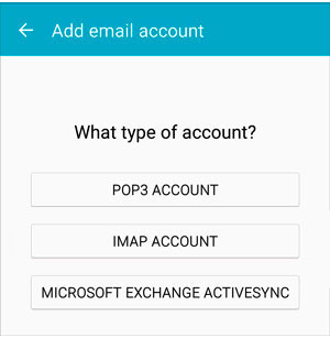 Setup NCTC.COM email account on your Android Phone Step 2