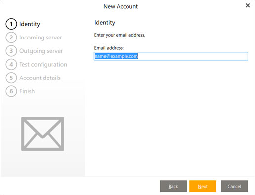 Setup NORTHWESTEL.NET email account on your eMClient Step 3