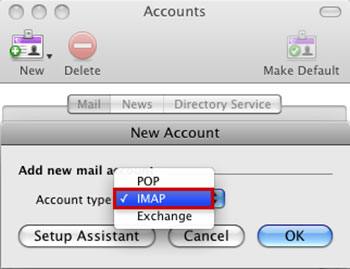Setup INTERNET-MAIL.ORG email account on your Entourage Step 3