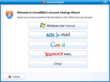 Setup HOTMAIL.DE email account on your IncrediMail Step 3