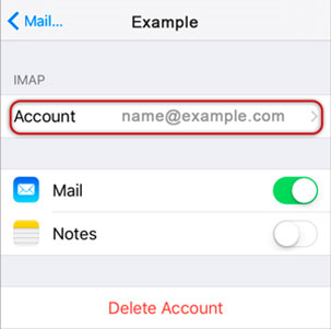 Setup MINSHALLOIL.COM email account on your iPhone Step 11