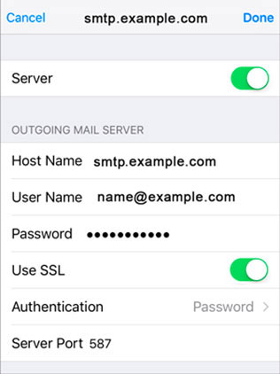 Setup QUIXNET.NET email account on your iPhone Step 13