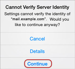 Setup YAHOO.CL email account on your iPhone Step 9