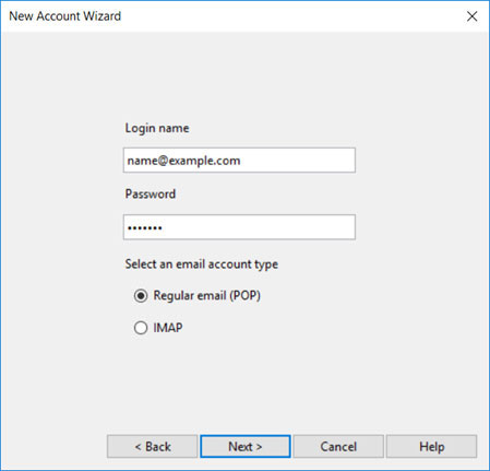 Setup CMAIL.COM.PY email account on your Opera Mail Step 3