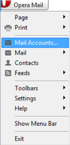 Setup 188.COM email account on your Opera Mail Step 5