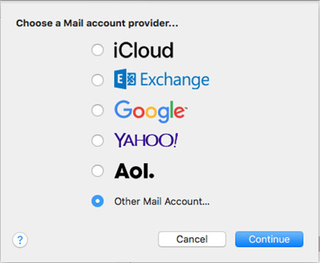Setup SBCGLOBAL.NET email account on your Apple Mail 2