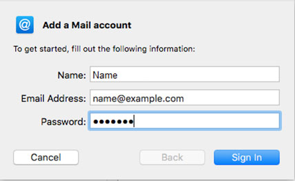 Setup EIRCOM.NET email account on your Apple Mail 3