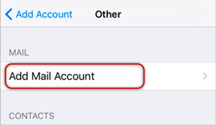 Setup EMIRATES.NET.AE email account on your iPhone Step 6