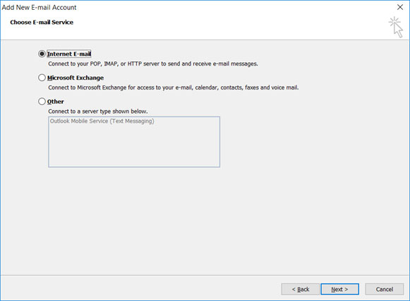 Setup NEWNORTH.NET email account on your Outlook 2010 Manual Step 4