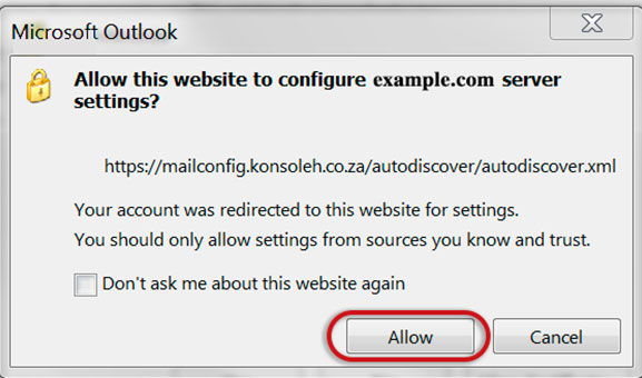 Setup INBOX.RU email account on your Outlook 2013 Step 3